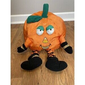 Halloween International Silver Witch Pumpkin Stuffed Animal Nylon Plush Toys